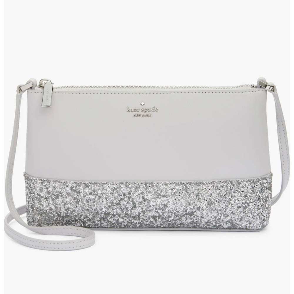 Kate Spade Silver and Gray Crossbody Bag